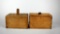 Two Primitive Rectangular Wooden Butter Molds without Patterns
