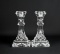 Pair of Waterford “Lismore” 6” Crystal Candlesticks, Ireland, with Box