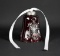 Waterford Crystal Ruby Cut to Clear Bell Ornament, Hungary