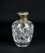 Waterford 4.25” Crystal Vanity Bottle with Silver Plate Screw On Cap