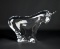 Marcolin 8.5” L Art Crystal Bull Figurine (C750.15) Signed, Sweden