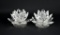 Pair of Shannon Crystal Hand Made “Designs of Ireland” Lotus Flower Candle Holders