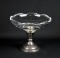 Frank Whiting Co Weighted Sterling Silver & Clear Glass Compote