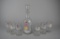 Antique Mary Gregory Glass Sherry Decanter & Six Goblet Set