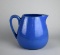 Antique Farmhouse Primitive Blue Glaze Milk Pitcher, #234