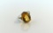 Estate Sterling Silver and Citrine Solitaire Ring, Size 7.5