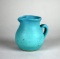 Small Blue Original Van Briggle Cream Pitcher