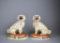 Pair of Antique Staffordshire Pottery 7” Dogs, England