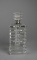 Shannon Crystal Modernist Stacked Squares Perfume Bottle with Screw On Top