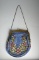 Antique Floral Periwinkle Frame Handbag