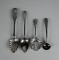 Lot of 4 Sterling Silver Miscellaneous Spoons