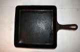 Griswold Square Cast Iron Fry Skillet, No. 2108, #8 on Handle, Erie, PA