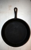 Antique John C Johnson Co 9” Cast Iron Skillet / Frying Pan, Pat. # 91487, Birmingham AL