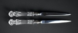 Two Waterford Crystal Handle Letter Openers