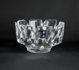 Orrefors “Corona” (T4384-131) Mid-Century Crystal Bowl, Sweden