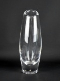 Orrefors 6” Clear Glass Bud Vase (PU 3497) Designed by Sven Palmquist, Sweden