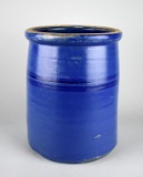 Southern Folk Potter Jerry Brown, Hamilton, Alabama, Cobalt Blue Glaze 10.5