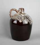 Vintage Lava Flow / Brown Drip Style Hand Jug