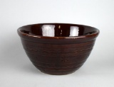 Vintage Marcrest Stoneware Brown Glaze 9” Bowl