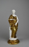 Classical Gilt Porcelain 10.5” Figurine of Cupbearer, #6968