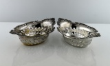 Pair of Gorham “Cromwell” Pattern Sterling Silver Pierced Salts