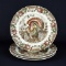 Three Johnson Bros “His Majesty” 10.5” Turkey Scene Plates