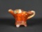Northwood Carnival Glass “Berry” & “Basket Weave” Marigold Footed Nappy