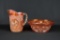 Imperial Carnival Glass “Star Medallion” Marigold 5.5” Pitcher & 7.5” Bowl