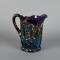 Indiana Carnival Glass “Heirloom Paneled Daisy” Amethyst 8” H Pitcher