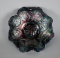 Fenton “Feathered Serpent” Carnival Glass 9.25” Cobalt Blue Bowl