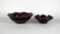 Imperial Carnival Glass “Scroll Embossed” Purple Bowls