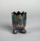 Fenton Carnival Glass “Fan & Feather” Footed Toothpick Holder