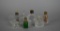 Lot of Nine Miniature Glass Bottles & Perfume Bottles