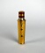 Vintage Faberge “Woodhue Fabergette” Miniature Brass Over Glass Perfume Bottle