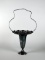 Vintage Silver Plate Basket Vase with Flower Frog Insert