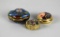 Three Cloisonne Enamel Trinket Boxes