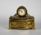USA Made Gilt Case Vanity Clock & Box