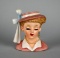 Vintage Napco Lady Head Vase