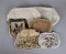 Lot of Six White/Cream Hand Beaded Clutches & Small Purses: La Regale, Richere, & Others
