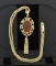 Whiting & Davis Glass Cameo Pendant Necklace