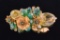 Vintage Gold & Green Brooch Pin