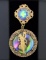 Art Nouveau Period Pendant with Large Iridescent Jewels