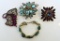 Lot of Rhinestone Costume Jewelry w/ Weiss Bracelet