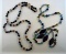 Two Art Glass Bead Necklaces