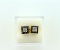 14K White Gold Diamond and Sapphire Earrings