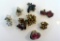 Lot of Fancy Rhinestone Vintage Clip Earrings