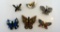 Lot of Spectacular Vintage Costume Butterfly Pins