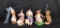 Lot of Five Annalee Mobilitee Dolls Inc. Plush Character Figures, New Hampshire