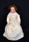 Antique French Porcelain & Leather Body Doll