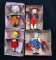 Lot of Four Madame Alexander 7.5” Dolls: Pinocchio, Geppetto, Hansel, Gretel